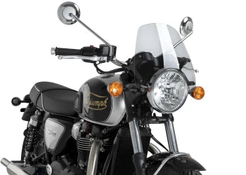 TRIUMPH BONNEVILLE T 120 ZWART [2025] – touringscherm – transparant
