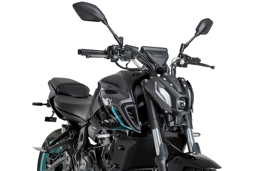 YAMAHA MT-07 PURE [2024] - D12-spoiler | Zwart | PUIG 22459N