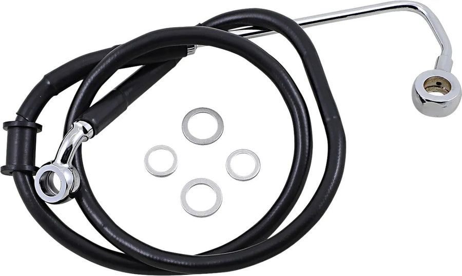 harley davidson fxsb [DRAG SPECIALTIES] - Verlengde roestvrijstalen remleiding