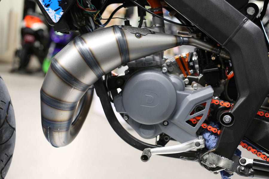Derbi Senda DRD Racing SM 50 2T D50B0 [2012–] - Auspuff 70cc CNC orange