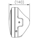 Royal Enfield Continental GT Interceptor Classic [all years] - LTD-Style headlight H4, 7 inch, clear glass
