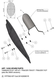 Yamaha Tracer 7 700 [LEOVINCE] – Custom exhaust end cap