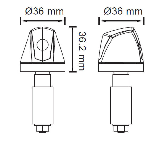 Yamaha MT-09 – Knight LED-bar-end-indicatorpaar