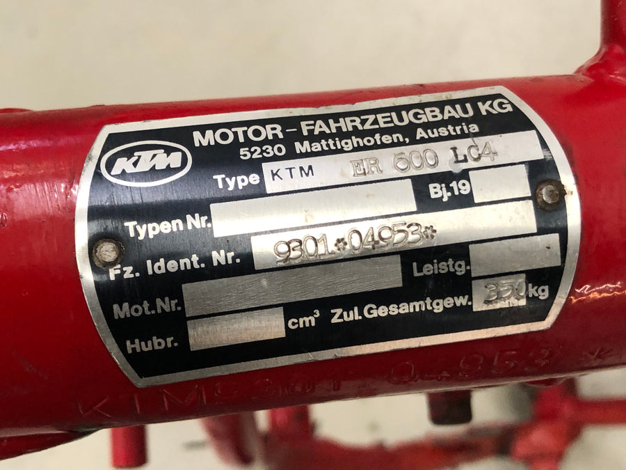 KTM LC4 ER 600 [1994] - Kader met papieren