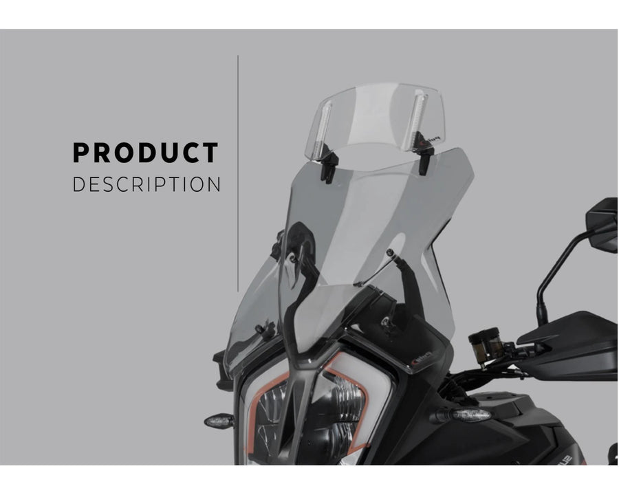 KTM 890 SMT [2025] – Spoilerschijf 2.0 bevestigd met schroeven – Transparant