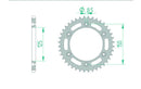 KTM 890 Duke GP [2023] - Kettenkit 520 XHR4 - 16/41-116 - Standard Kettenrad Stahl