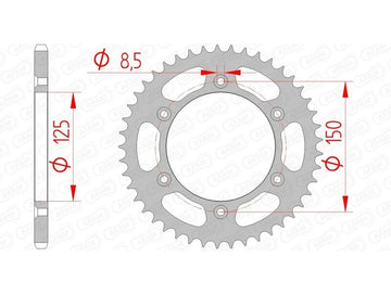 KTM 890 Adventure R [2021-2026] - Kettenkit 520 XSR4 - 16/45-118 - Standard Kettenrad Stahl