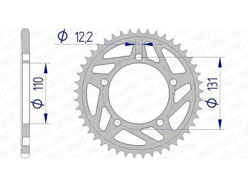 Bmw S 1000 RR 0524 [2012-2014] - Kettenkit 520 XHR4 - 17/45-118 - Standard Kettenrad Alu