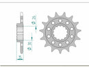 Bmw S 1000 RR ABS 0524 [2012-2014] - Kettenkit 520 XHR4 - 17/45-118 - Standard Kettenrad Alu