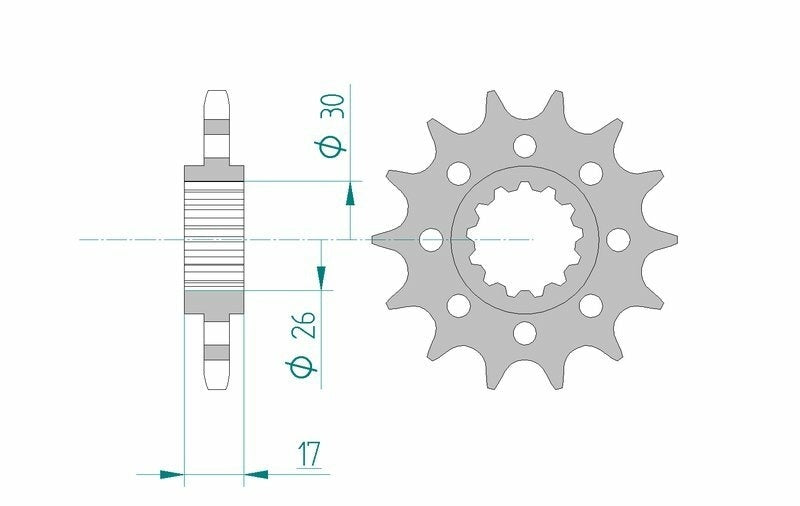 Honda CBR 1000 RR FIREBLADE SP SC59 [2014-2016] - Kettenkit 525 XHR4 - 16/42-116 - Standard Kettenrad Stahl
