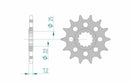 SUZUKI GSX S 1000 [2016] - Kettenkit 520 XHR4 - 17/44-116 - Standard Kettenrad Alu