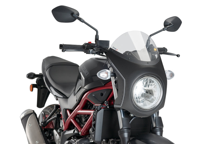 SUZUKI SV 650 [2025] – Retro-Verkleidungscheibe – Schwarz