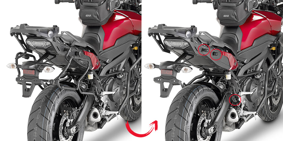 YAMAHA MT 09 TRACER [2015-2017] - Quick release side case holder