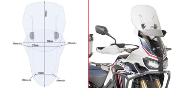 HONDA CRF 1000 L AFRICA TW [2018-2019] - Specifiek verschuifbaar voorruit