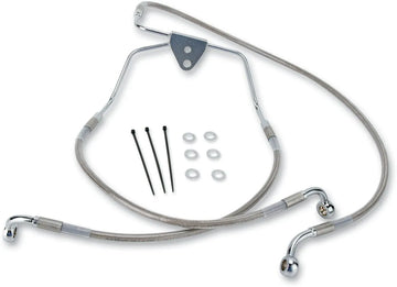 harley davidson flhtc [DRAG SPECIALTIES] - RVS verlengde remleidingset