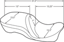 harley davidson touring [DRAG SPECIALTIES] – 2-Up Ledersitz, Rückenlehnen-kompatibel, Touring-5
