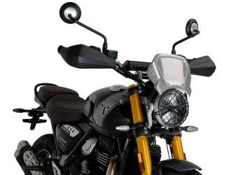 TRIUMPH SCRAMBLER 400X [2025] – Retro kuipscherm – Zwart