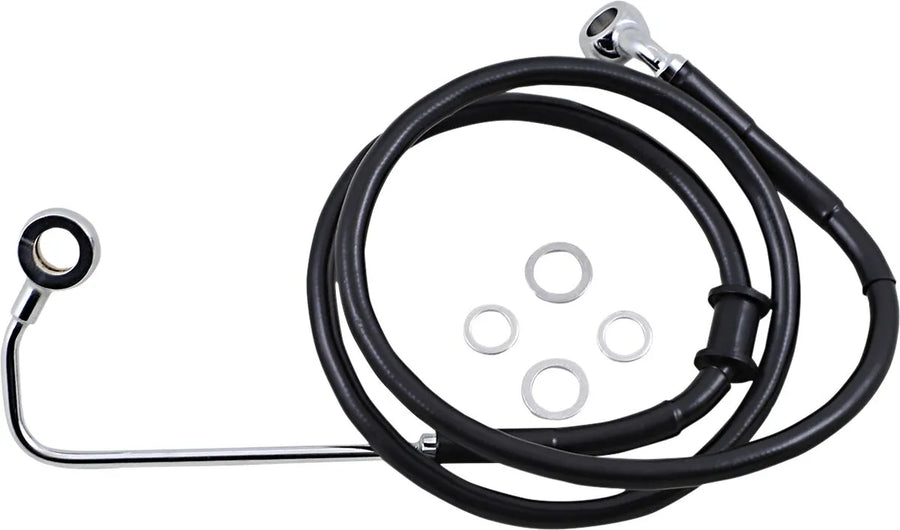 harley davidson fxsb [DRAG SPECIALTIES] – Verlängerte Edelstahl-Bremsleitung