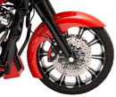 harley davidson softail street bob fxbb [KLOCK WERKS] – Hugger Series Vorderradkotflügel mit Befestigungsblöcken für Softail/Dyna-3