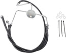 harley davidson flhr [DRAG SPECIALTIES] – Verlängertes schwarzes Vinyl-Bremsleitungs-Kit-1