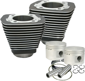 Harley-Davidson FXEF 1340 Fat Bob [1985-1986] - Zylinder- und Kolbensatz – Oberfläche: Wrinkle Black – Bild 1