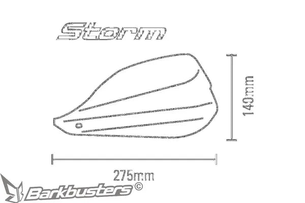 Royal Enfield Interceptor 650 [BARKBUSTERS] – STORM Handprotektoren für 22 mm Lenker