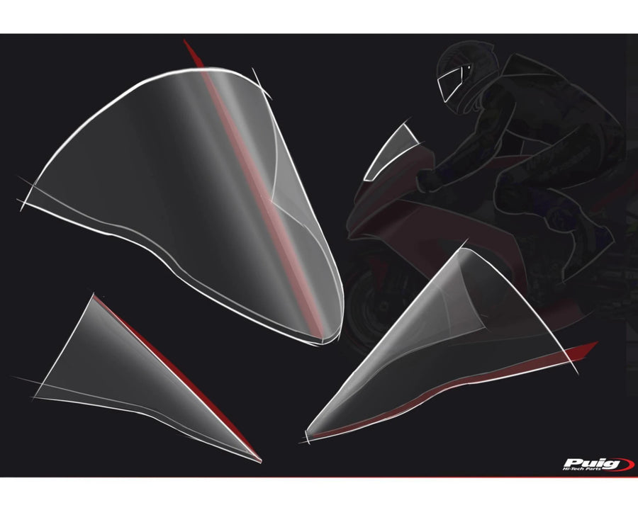 KAWASAKI ZX-10RR NINJA PERFORMANCE [2018] – R-Racer scherm – zwaar getint
