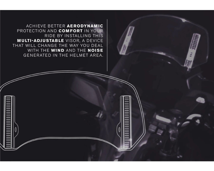 KTM 890 SMT [2025] – Spoilerscherm 2.0 Clip-on – Transparant