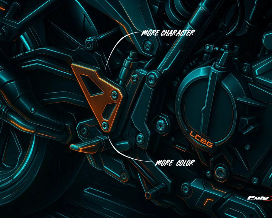 KTM 990 DUKE R [2025] – Fersenplatten – Schwarz