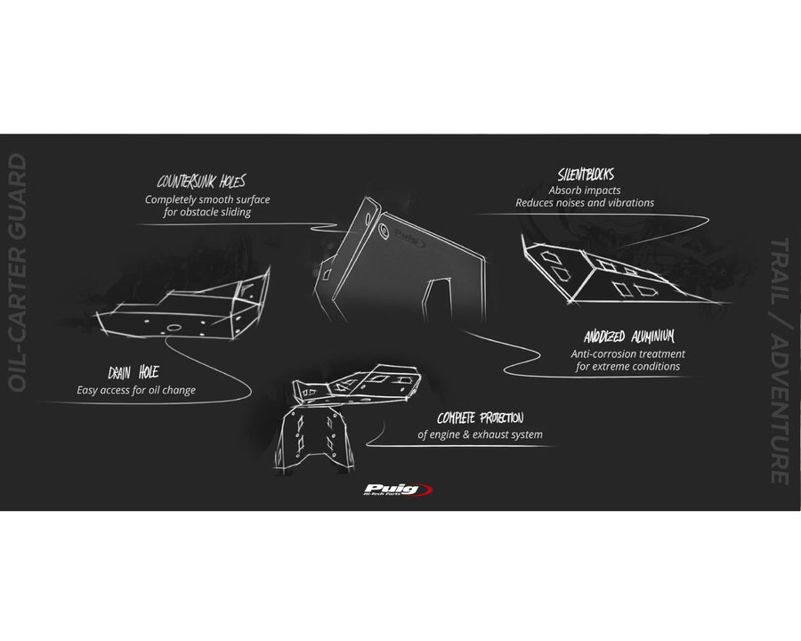 SUZUKI DL 650 XT V-STROM EXPLORER [2025] – Motor Schutz – Schwarz