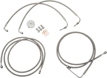 harley davidson fltr [LA CHOPPERS] - Stainless Steel Brake Line Kit - 0