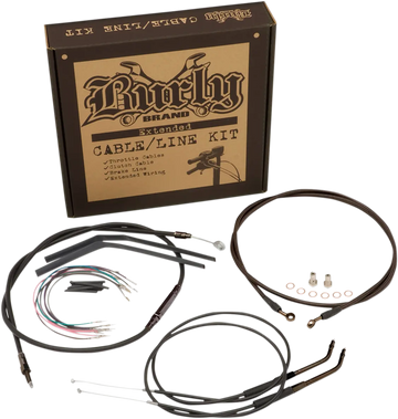 harley davidson fxdwg [BURLY BRAND] – Jail Bar cable set - 0