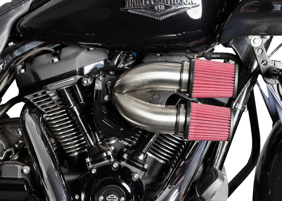 Harley-Davidson FXLRST 1923 Softail Low Rider ST 117 H.O. [2025] - Tuned Induction Luftfilterkit – Oberfläche: Silber – Bild 2
