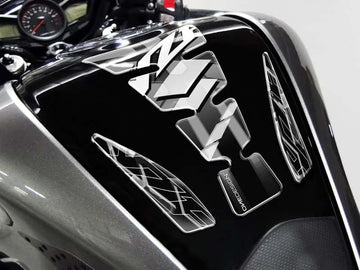 YAMAHA YZF 1000 R THUNDERACE [2002] – Vleugels tankbeschermer – zilver