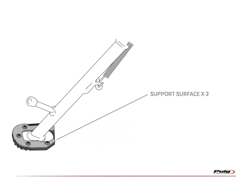 BMW R 1250 GS ADVENTURE [2024] – Footstand extension with sports suspension