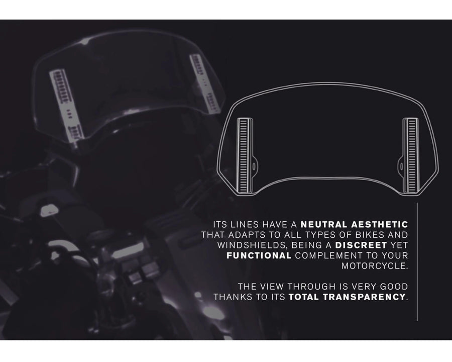 KTM 890 SMT [2025] – Spoilerscherm 2.0 Clip-on – Transparant