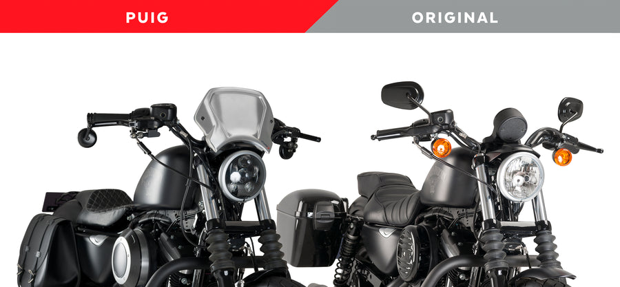 HARLEY DAVIDSON SPORTSTER 883 IRON XL 883 N [2012] – ALU frontplaat – zilver
