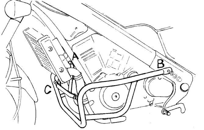 Honda NTV 650 [1988-1998] - Motor protection bar