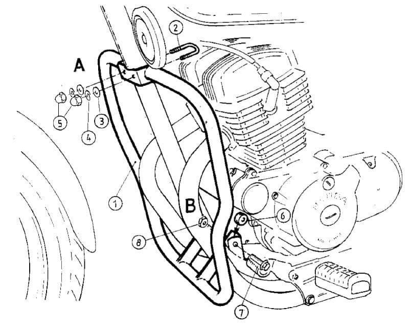 Honda CMX 250 Rebel [1996-2001] - motor protection bar
