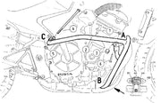 Honda CB 600 F Hornet [1998-2006] - Motorbeschermer chroom