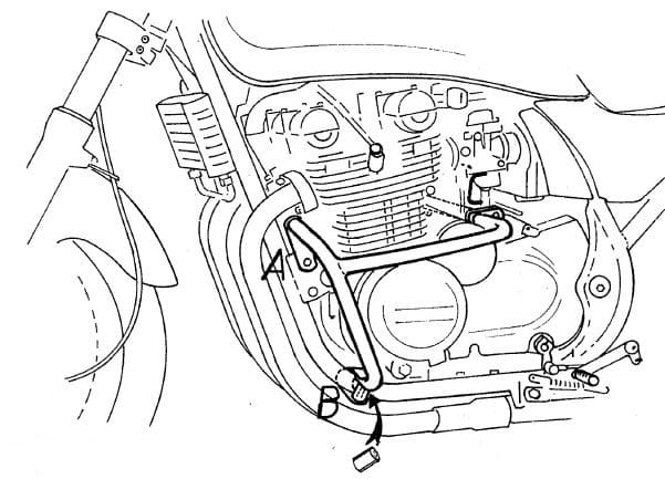 Kawasaki Zephyr 550 [1991-1999] - Motor protection bar