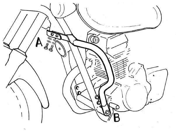 Kawasaki EL 125 [1998-2007] - motor protection bar