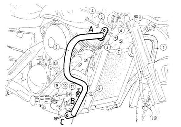 Suzuki VZ 1600 Marauder [2004-2005] - Bar voor motorbescherming