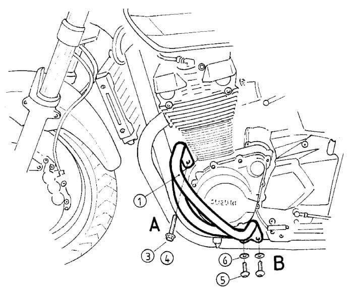 Suzuki GSX 1400 [2001-2004] - Motorbeschermingsbalk