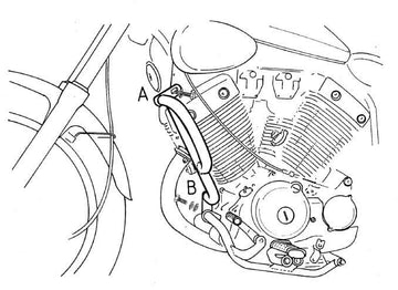 Yamaha XV 535 [1988-2003] - Motorschutzbügel