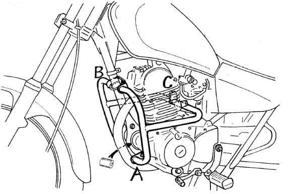Yamaha SR 125 [1996-2001] - Motorbeschermer