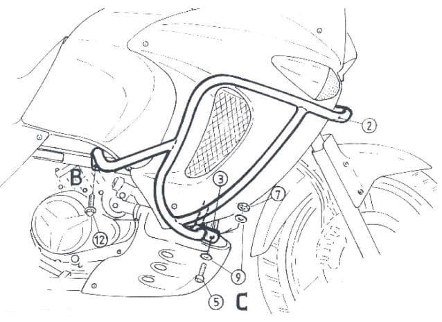 Honda XL 1000 V Varadero [1999-2002] - motor protection bar