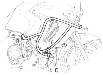 Honda XL 1000 V Varadero [1999-2002] - Motorbeschermingsbalk