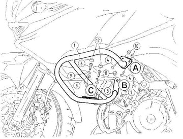 Kawasaki KLV 1000 [2004-2005] - Motorschutzbügel - 0
