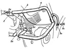 Yamaha XT 600 Ténéré [1988-1990] - Engine guard detail view